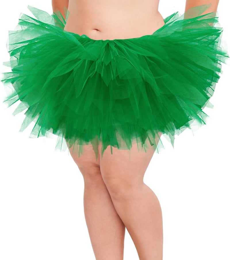 Fynnsure 5 Layers Plus Size Tutu Skirts for Women Extra Large Tulle Skirt 80s Adult Tutu Skirts Tutus Halloween Costumes - Image 1